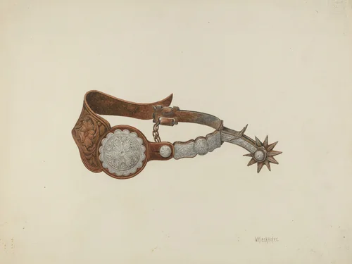 Spur by William Kieckhofel, index of american design, 1935-1942