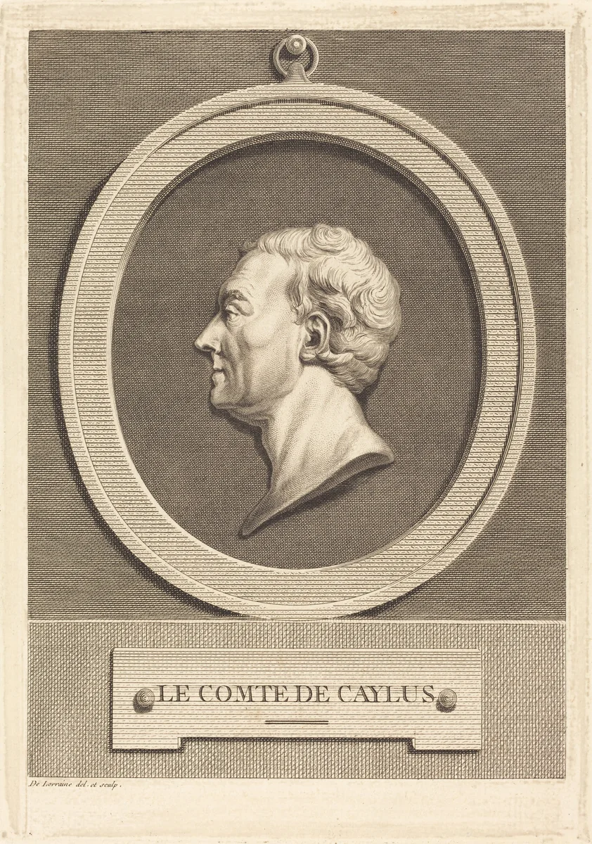 Le Comte de Caylus by Jean-Baptiste de Lorraine, print, 1737-1817