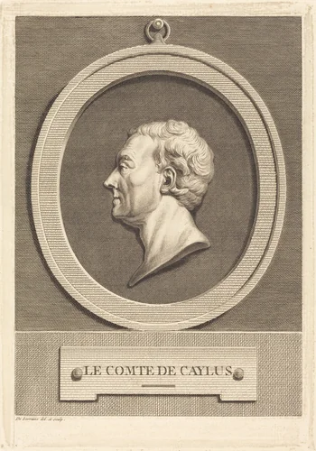 Le Comte de Caylus by Jean-Baptiste de Lorraine, print, 1737-1817