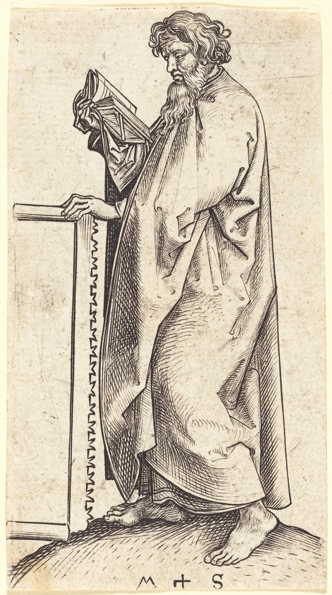 Saint Simon by Martin Schongauer, print, 1480
