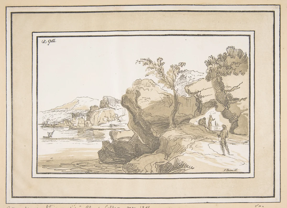 Landscape by Johann Nepomuk Strixner, print, 1806-1816