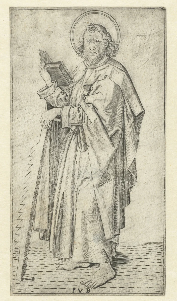 Apostel Simon by Unknown, print, 1475-1500
