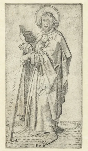 Apostel Simon by Unknown, print, 1475-1500