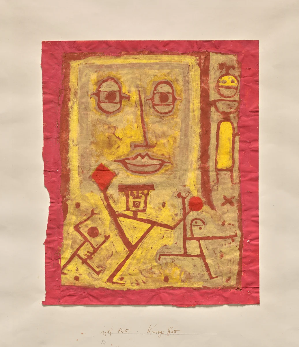 God of War by Paul Klee, drawing, 1937