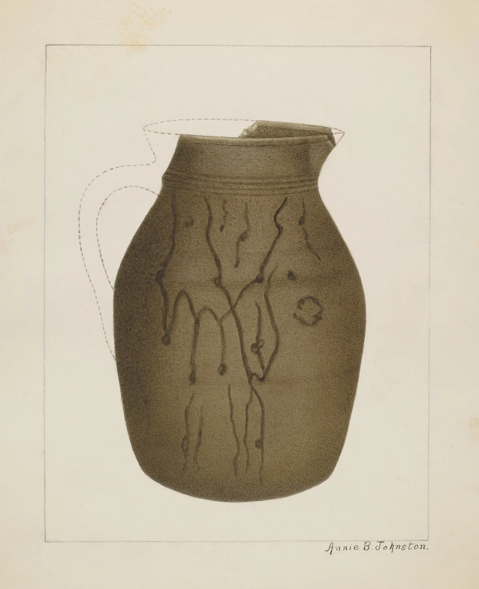 Stoneware Jar by Annie B. Johnston, index of american design, 1937