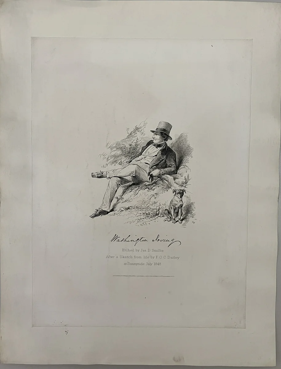 Washington Irving by James David Smillie, other, 1848