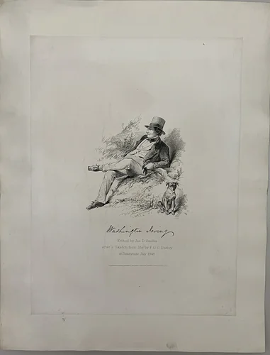 Washington Irving by James David Smillie, other, 1848