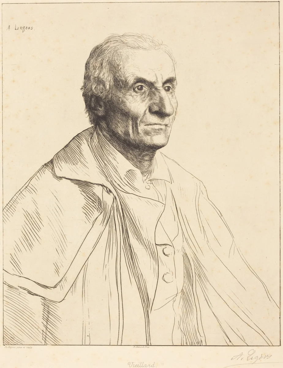 Large Spaniard (Le grand Espagnol) by Alphonse Legros, print, 1837-1911