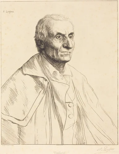 Large Spaniard (Le grand Espagnol) by Alphonse Legros, print, 1837-1911