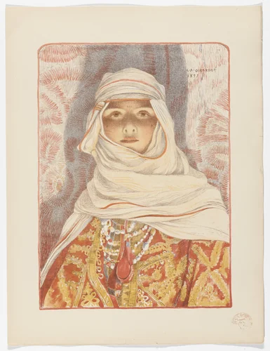 Woman from the Rif (Femme du Riff) from L'Estampe moderne, no. 1 by Louis-Auguste Girardot, print, 1897