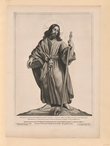 Saint Engelmundus by Cornelis Visscher, book, 1650
