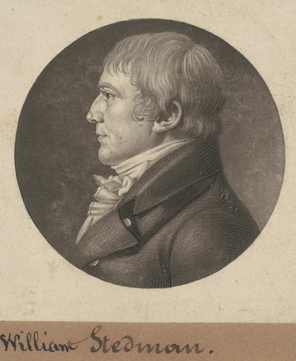 William Stedman by Charles B. J. Févret de Saint-Mémin, print, 1805