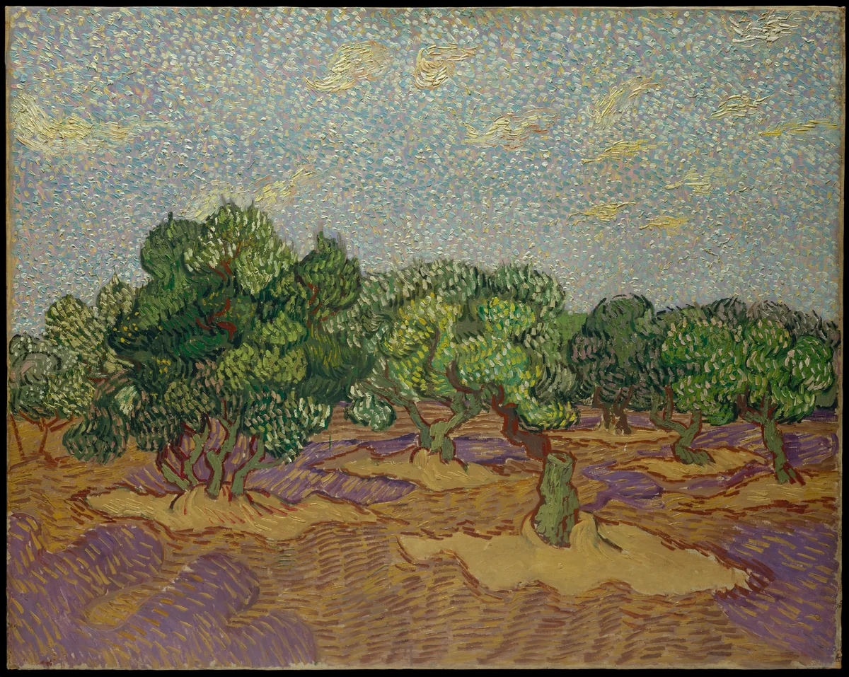 Olive Trees by Vincent van Gogh, painting, 1853-1890