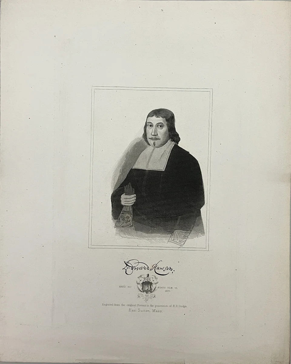 Edward Rawson by Freake-Gibbs Painter, other, 1800-1899