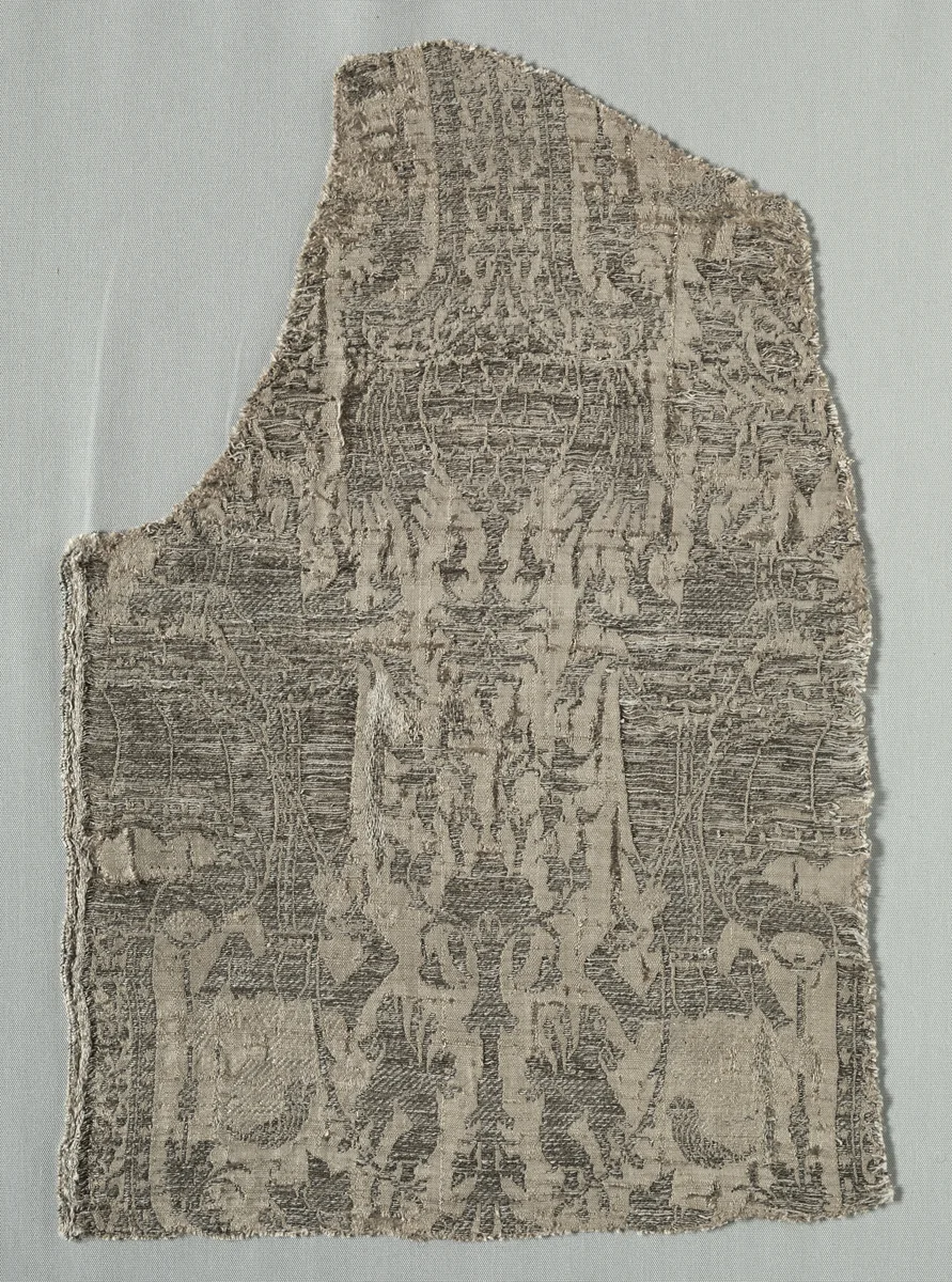Silk Fragment by Unknown, textile, 1375-1399