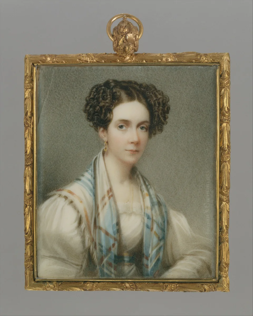 Portrait of a Lady by Henry Inman, artwork, 1825