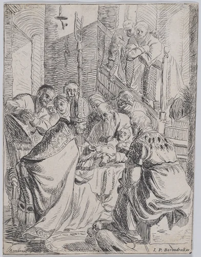 The Circumcision by Rembrandt van Rijn, print, 1620-1630