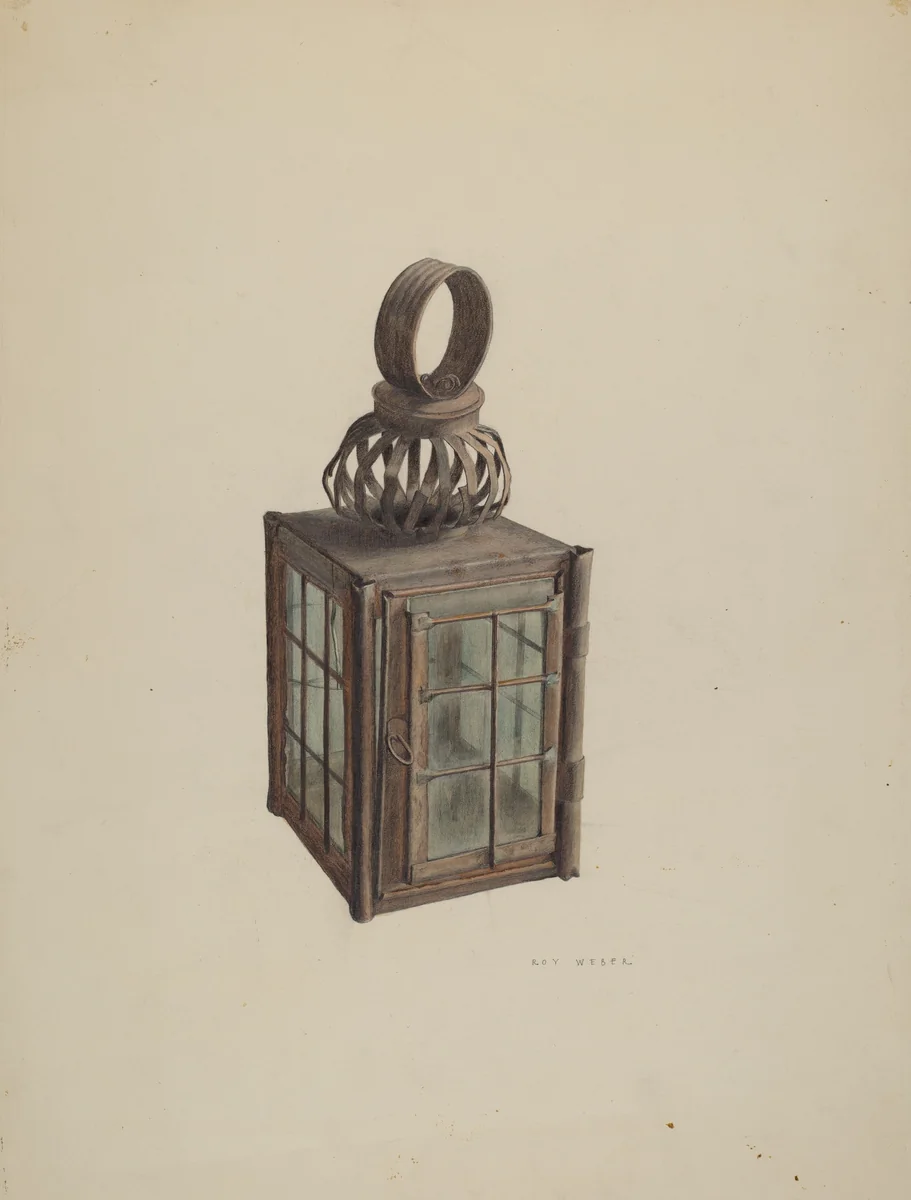 Lantern by Roy Weber, index of american design, 1938