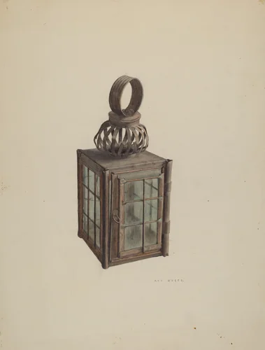 Lantern by Roy Weber, index of american design, 1938