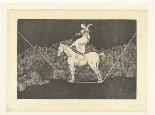 Precieze dwaasheid by Francisco de Goya, print, 1815-1820