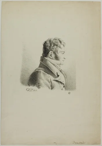 Portrait of Dr. Broussais by Giuseppe Maria Crespi, print, 1817