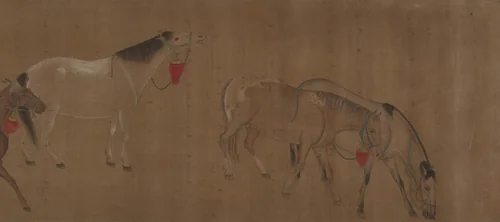 Eight Horses by Unidentified Artist, painting, 1368-1911