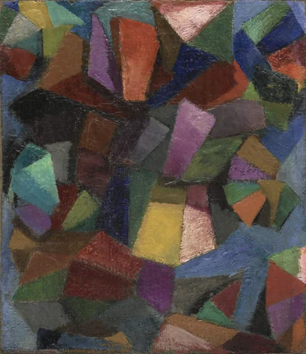 Creavit Deus Hominem (Synchromy Number 3: Color Counterpoint) by Morgan Russell, painting, 1913