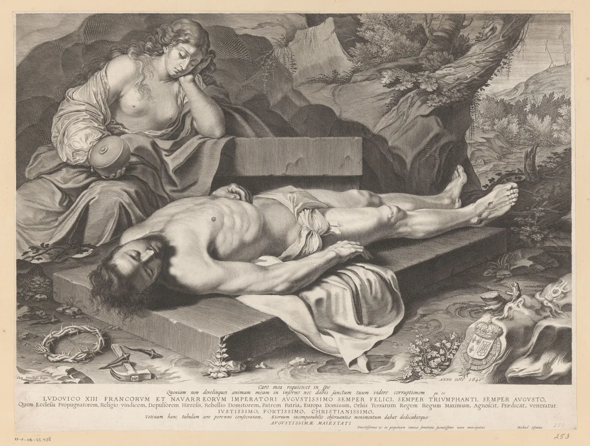 Bewening by Michel Lasne, print, 1641