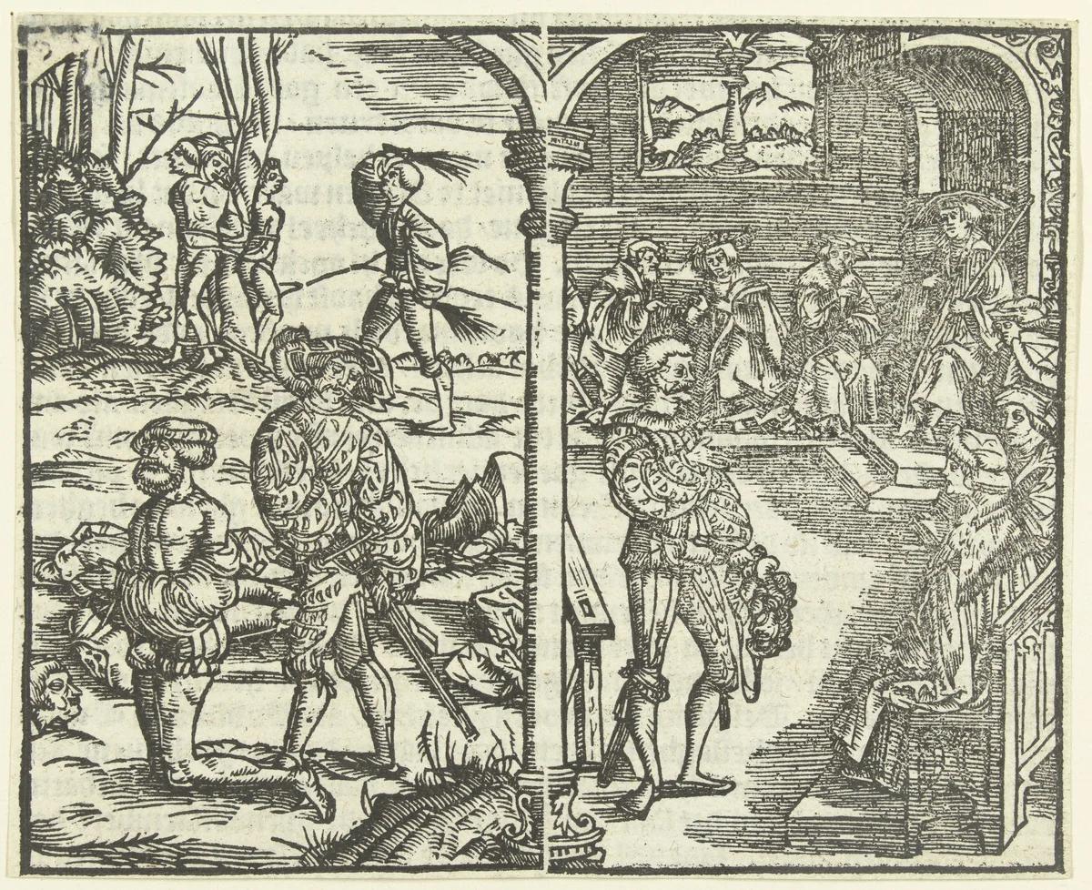 Terechtstelling by anonymous, print, 1520-1570