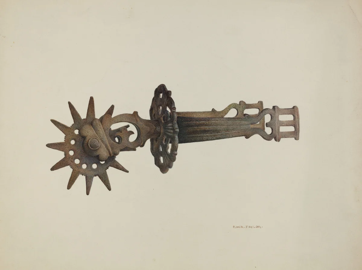 Spur by Robert W.R. Taylor, index of american design, 1938