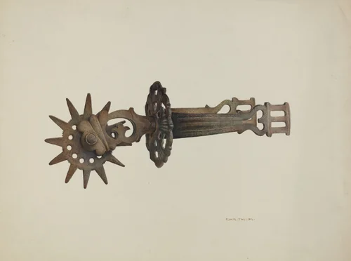 Spur by Robert W.R. Taylor, index of american design, 1938