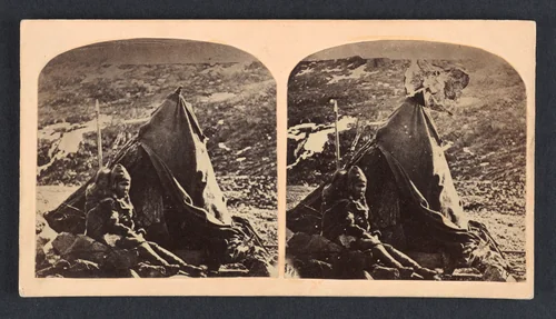 Esquimau avec sa tente by Isaac Israel Hayes, photograph, 1857-1861