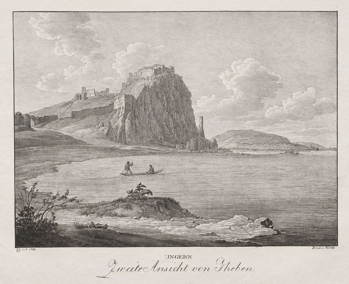 Ungern, Zweite Ansicht von Theben by Jakob Alt, print