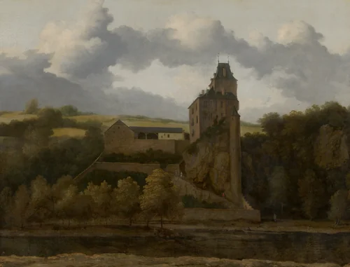 View of Montjardin Castle by Allart van Everdingen, painting, 1660