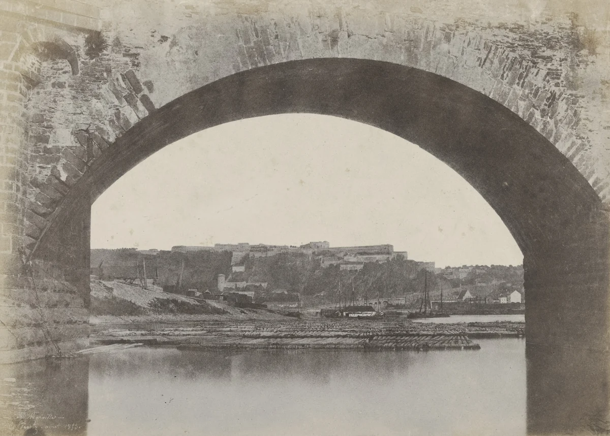 The Fortress of Ehrenbreistein by Charles Marville, photograph, 1853