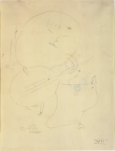Study for Dutch Interior, I by Joan Miró, drawing, 1928
