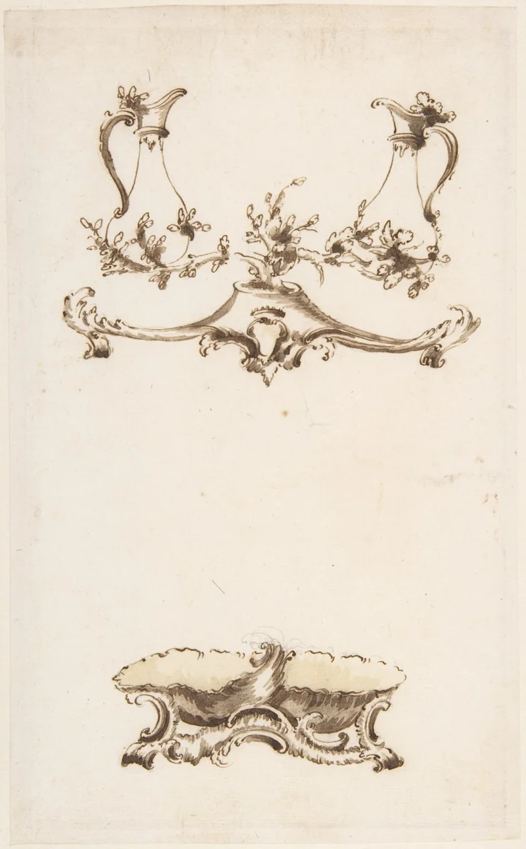 Design for Silver by anonymous, drawing, 1700-1800