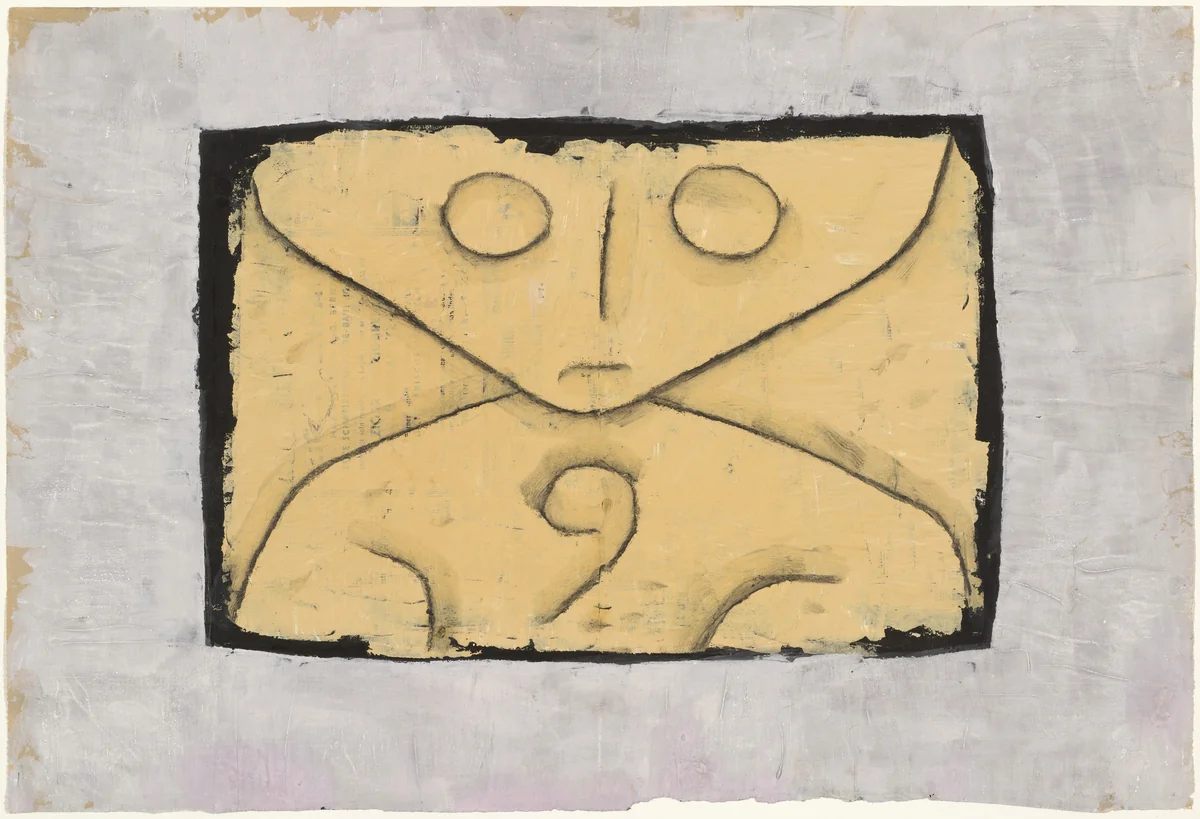 Letter Ghost (Geist eines Briefes) by Paul Klee, drawing, 1937