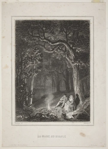 La Mare au diable by Jean Jacques Outhwaite, Charles-François Daubigny, print, 1590-1690