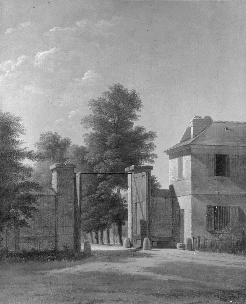 Entrance to the Park at Saint-Cloud by Jean-Victor Bertin, painting, 1797-1807