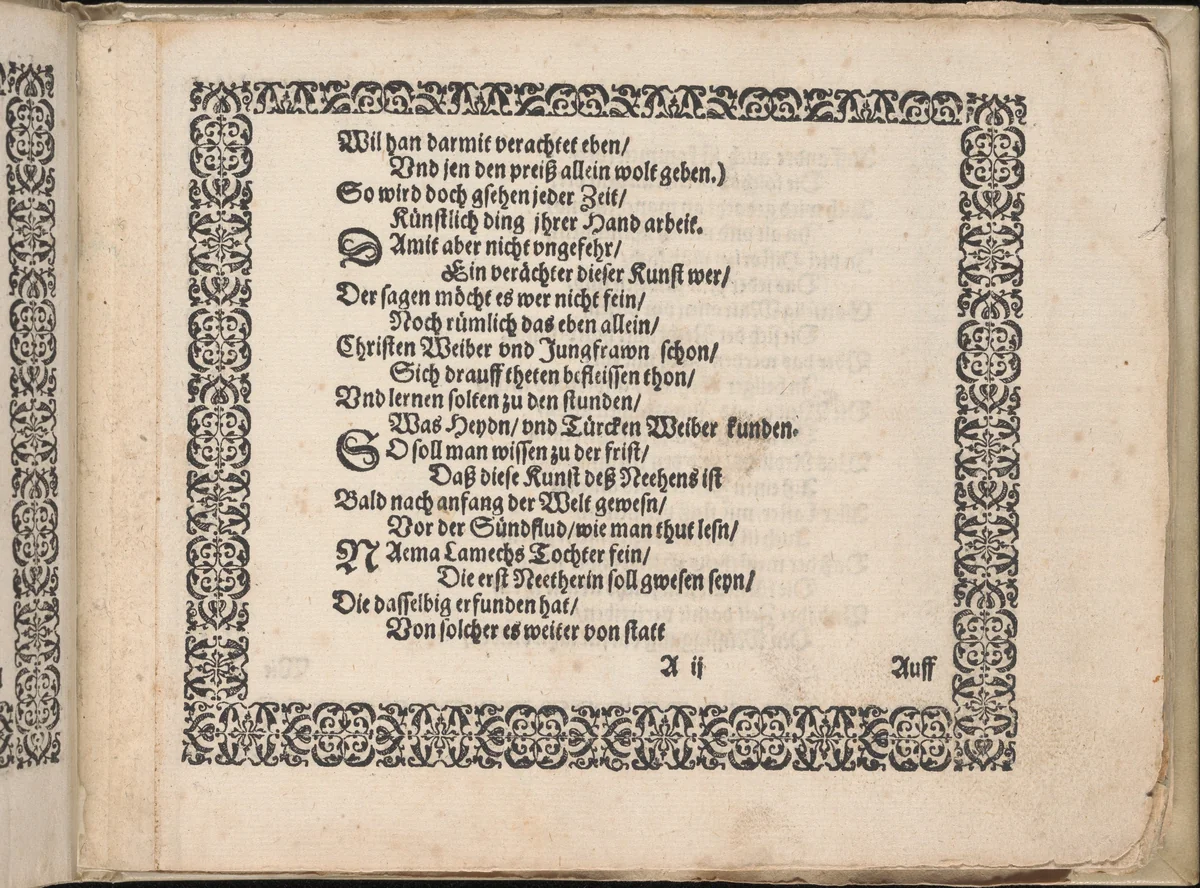 Schön Neues Modelbuch (Page 3 recto) by Johann Sibmacher, book, 1597