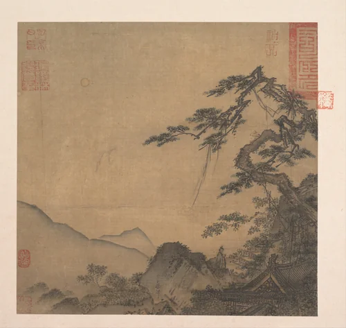 Landscape with great pine by Ma Lin, painting, 1226-1250