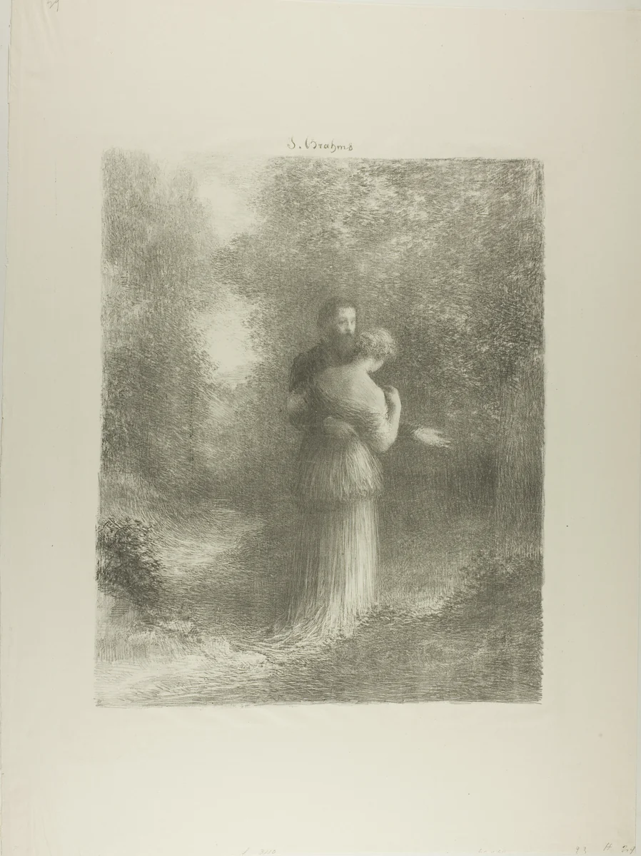 Love Poems, first plate by Henri Fantin-Latour, print, 1880