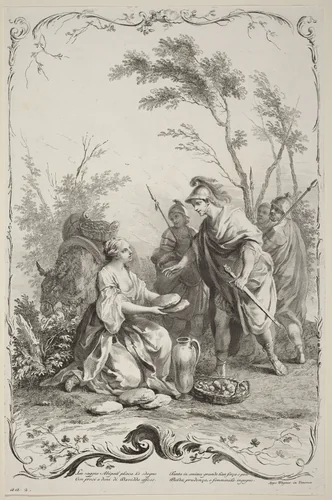 David and Abigail by Joseph Wagner
Jacopo Amigoni, print, 1745