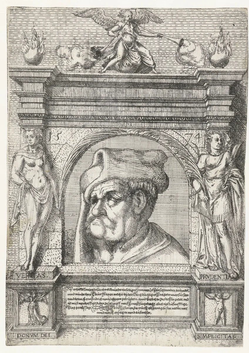 Klaas Nar by Unknown, print, 1574