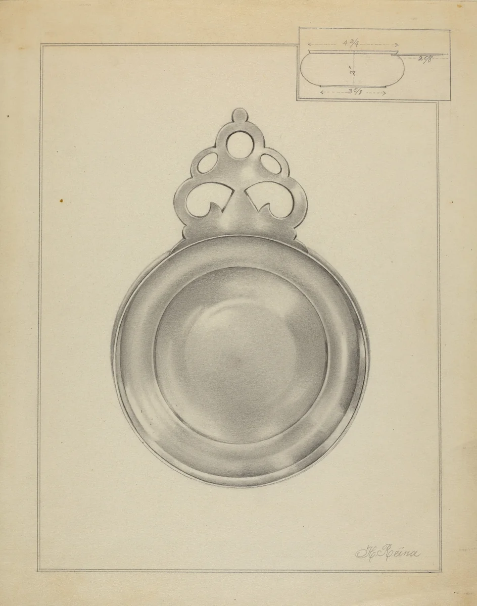 Silver Porringer by Horace Reina, index of american design, 1936