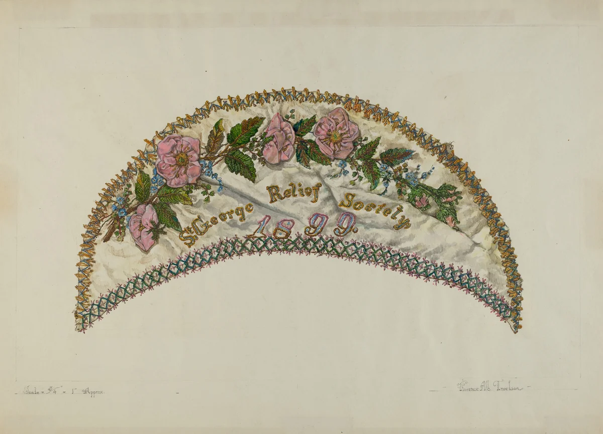 Patchwork Quilt - Section by Florence Truelson, index of american design, 1935-1942