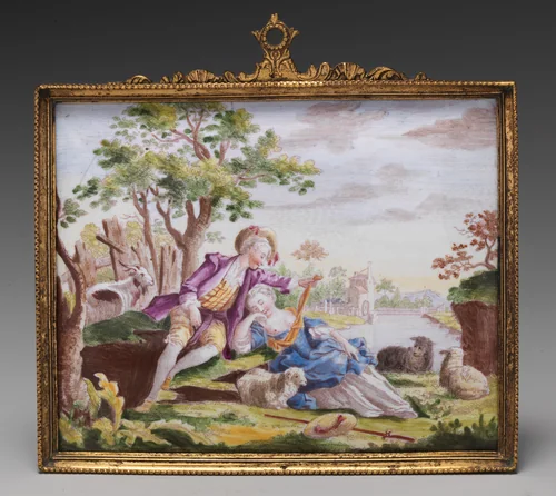 Sleeping Shepherdess by Robert Hancock, other, 1765-1785