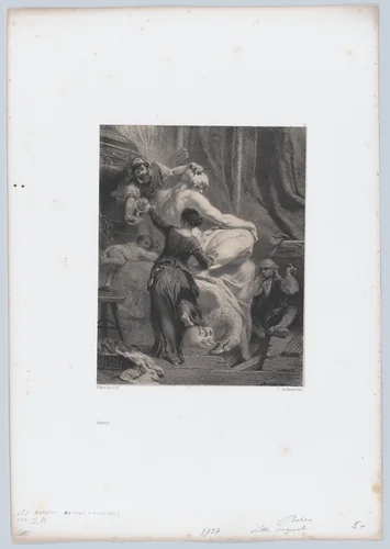 Sculptors by Henri-Charles-Antoine Baron, print, 1853