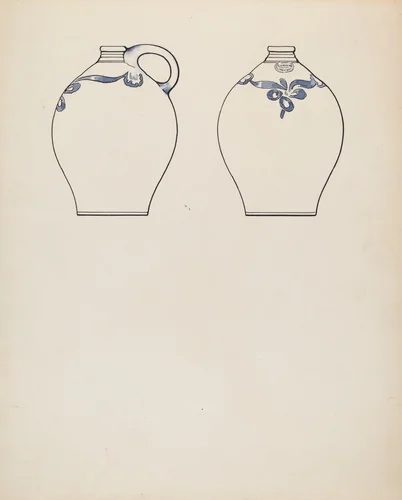 Jug by Charles Caseau, index of american design, 1937